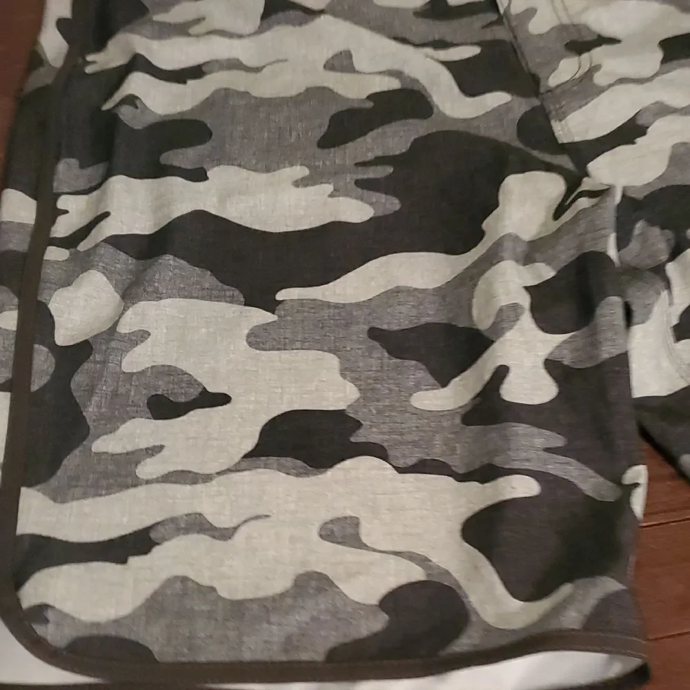 Old Navy Black and Gray Board Shorts with Urban Camo